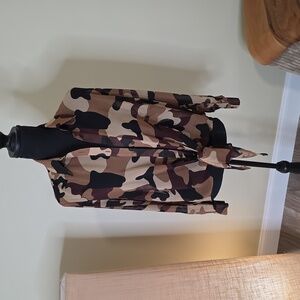 Camouflage Button-Up Shirt